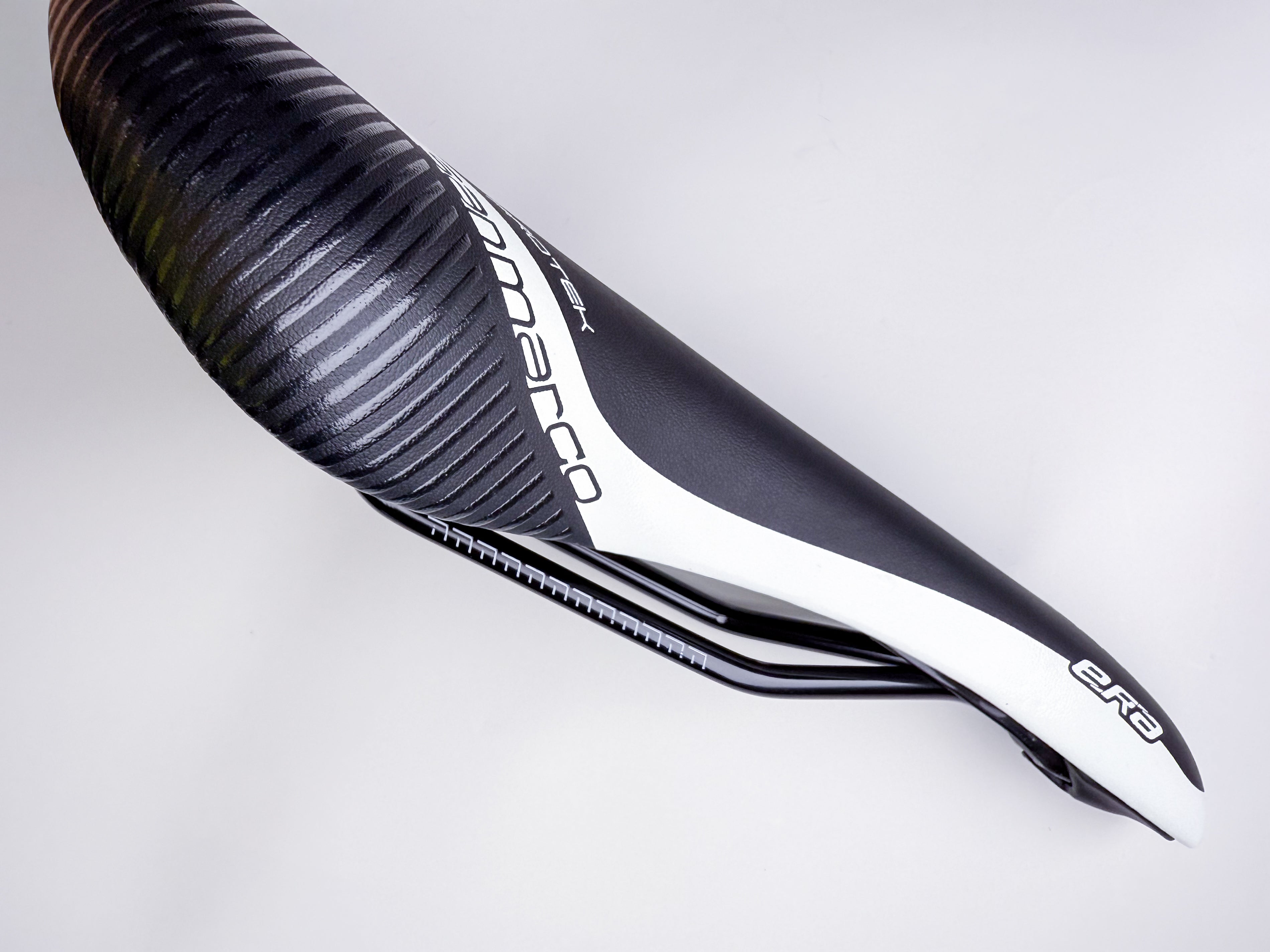 Selle San Marco Era Dynamic Protek Road Bike Saddle - Ultra Comfortable Black & White Racing Bicycle Seat