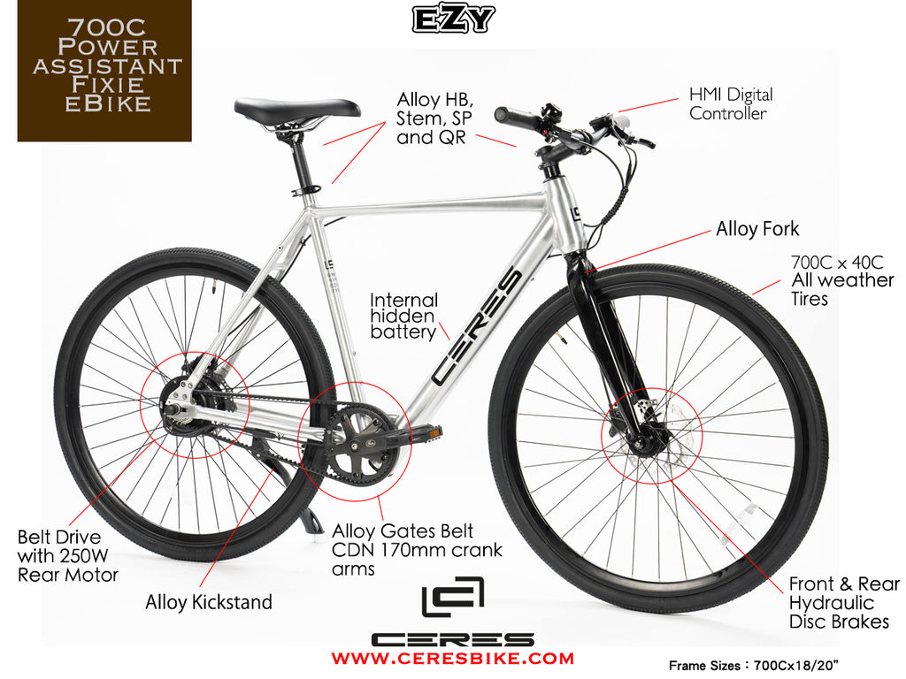 Ceres eZy Electric Fixie Bike